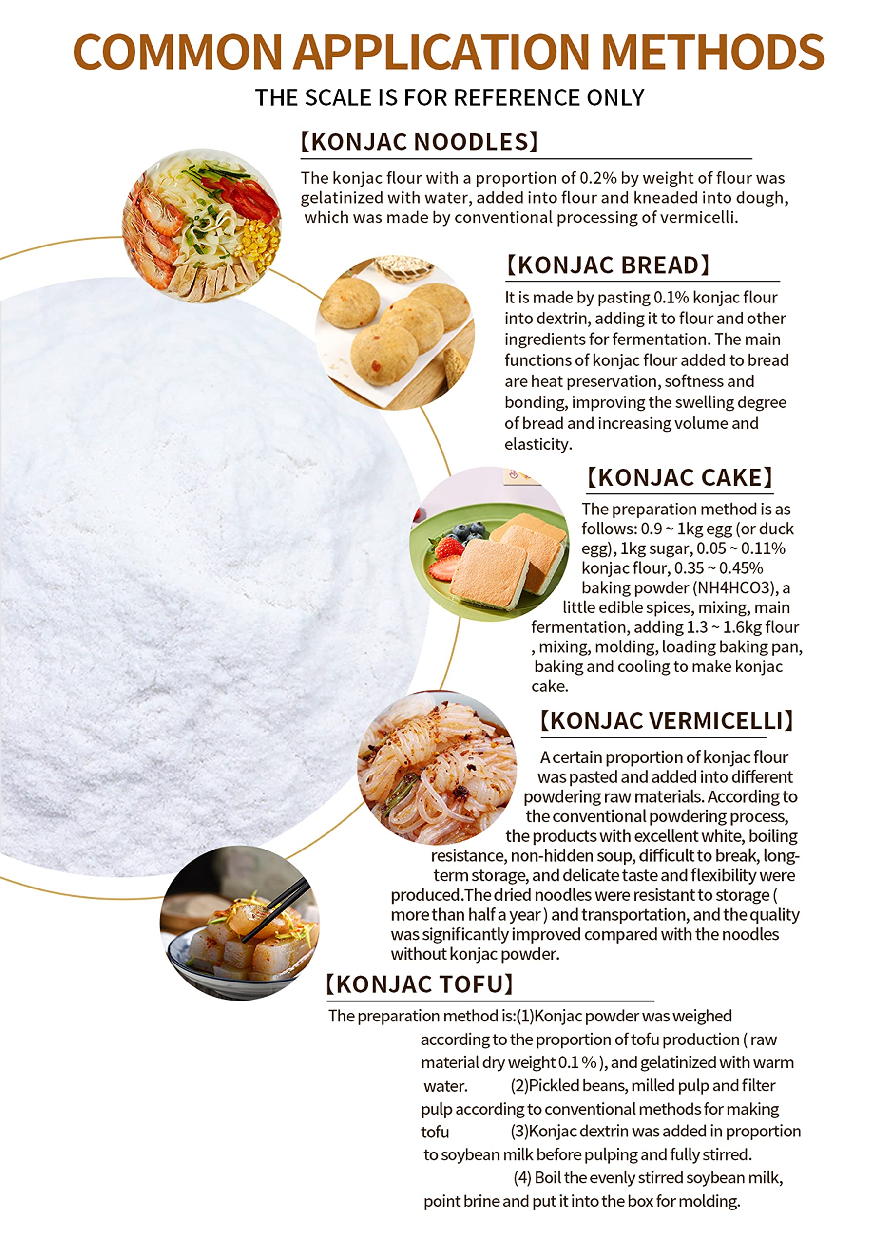 Pure Konjac Gum Konjac Flour For Cooking & Baking