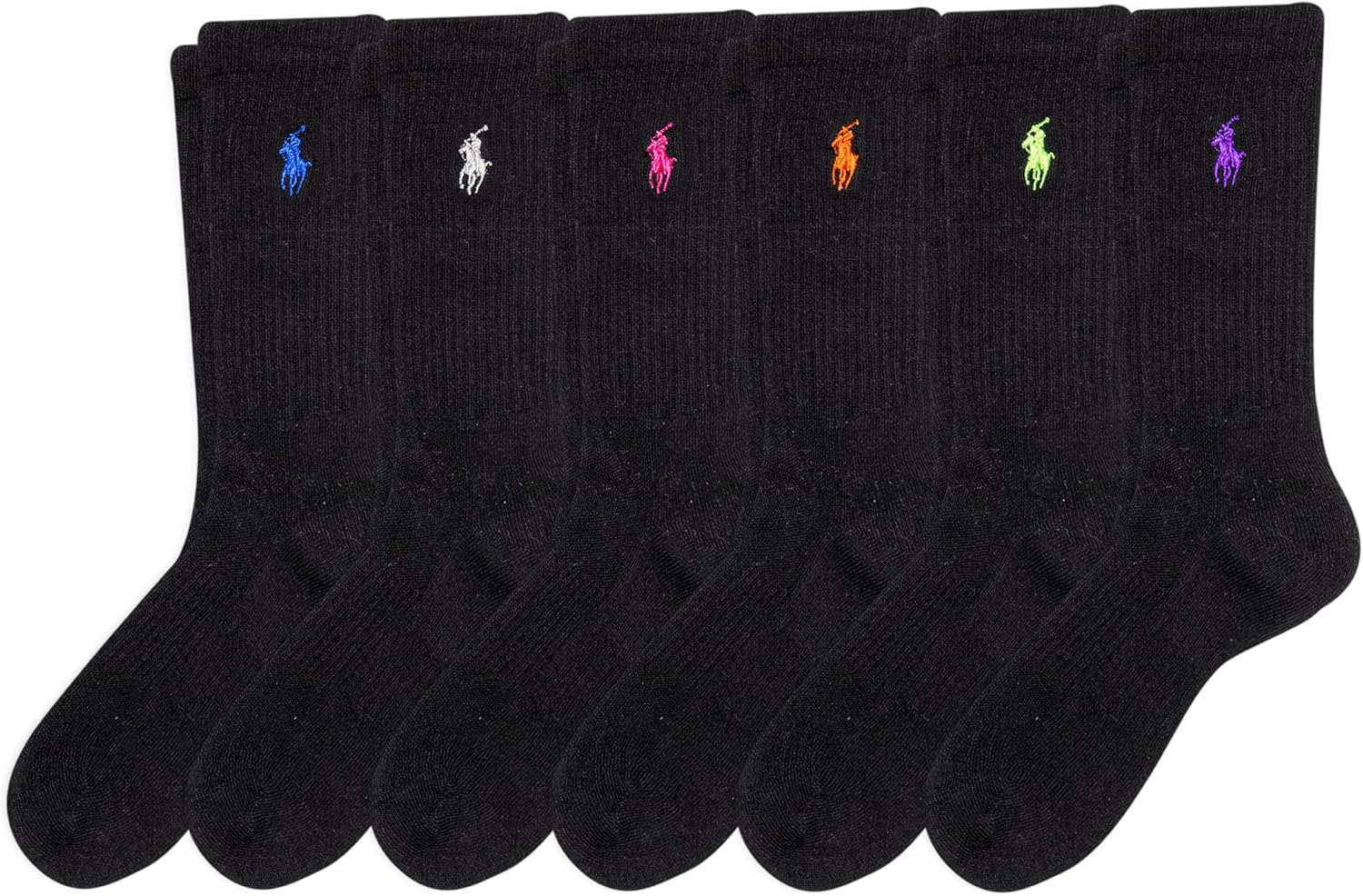 POLO RALPH LAUREN Women's Crew Sport Socks 6 Pack