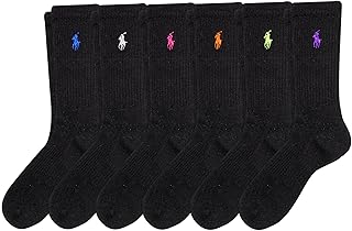 POLO RALPH LAUREN Women's Crew Sport Socks 6 Pack