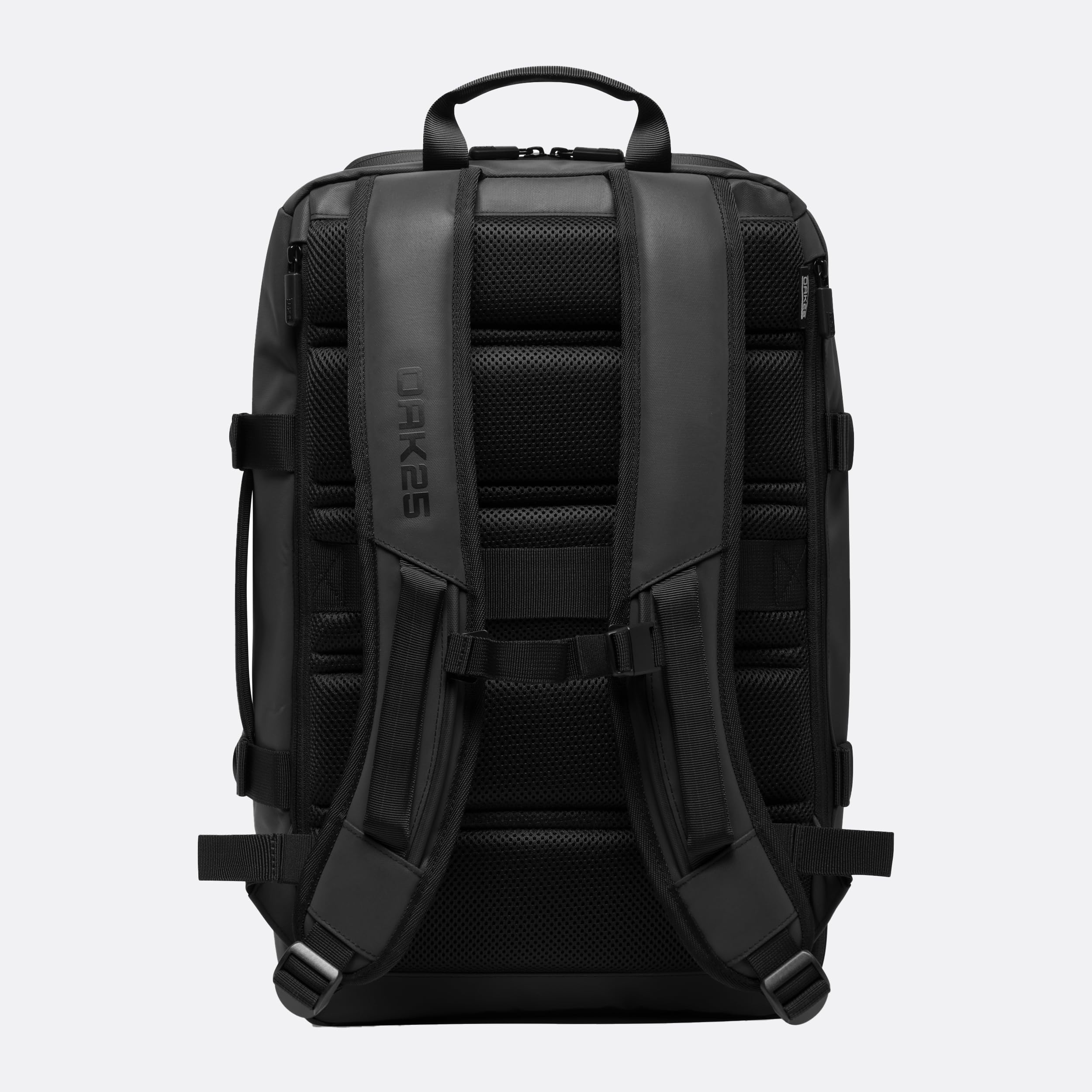 OAK25 Zaino Grande da Uomo & Donna Nero - Luminite Daybag - Zaino Riflettente per Bicicletta e Lavoro - Con Scomparto per Laptop - Idrorepellente