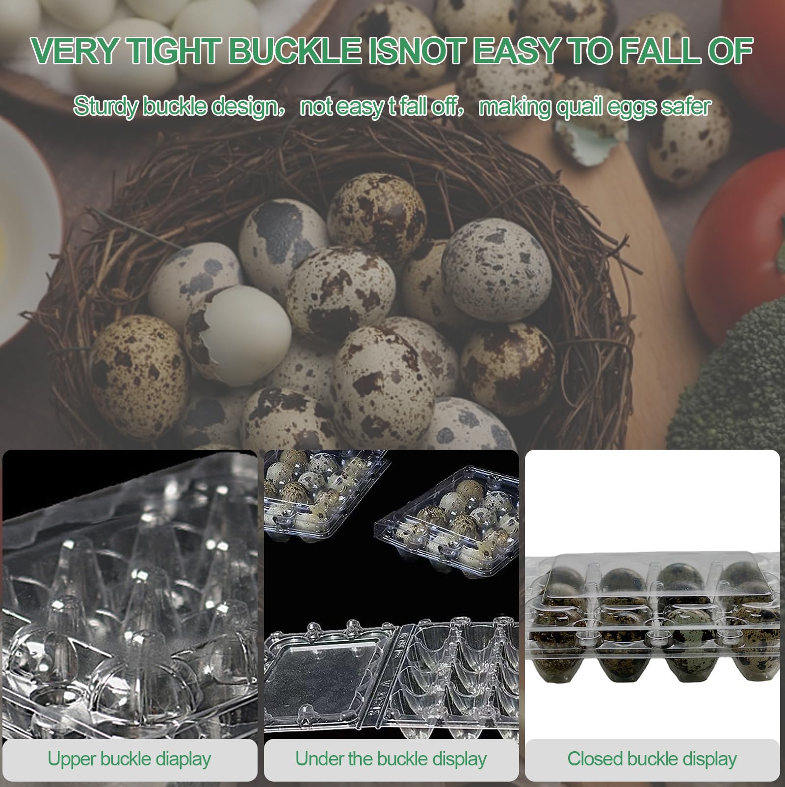 30 cajas de huevos de codorniz, huevos de codorniz, cajas de huevos de codorniz, cajas de huevos, cajas de huevos de codorniz de plástico, caja de huevos transparente para huevos de codorniz