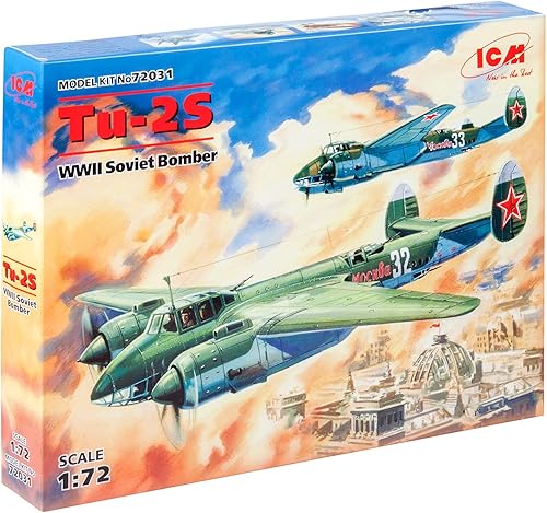ICM Models Tu-2S WWII Kit de construcción de bombardero soviético