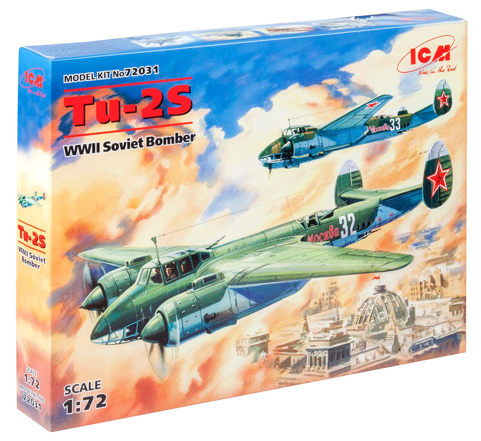 Amazon | アイシーエム ICM 1/72 ソ連 ツポレフ Tu-2 双発爆撃機  
