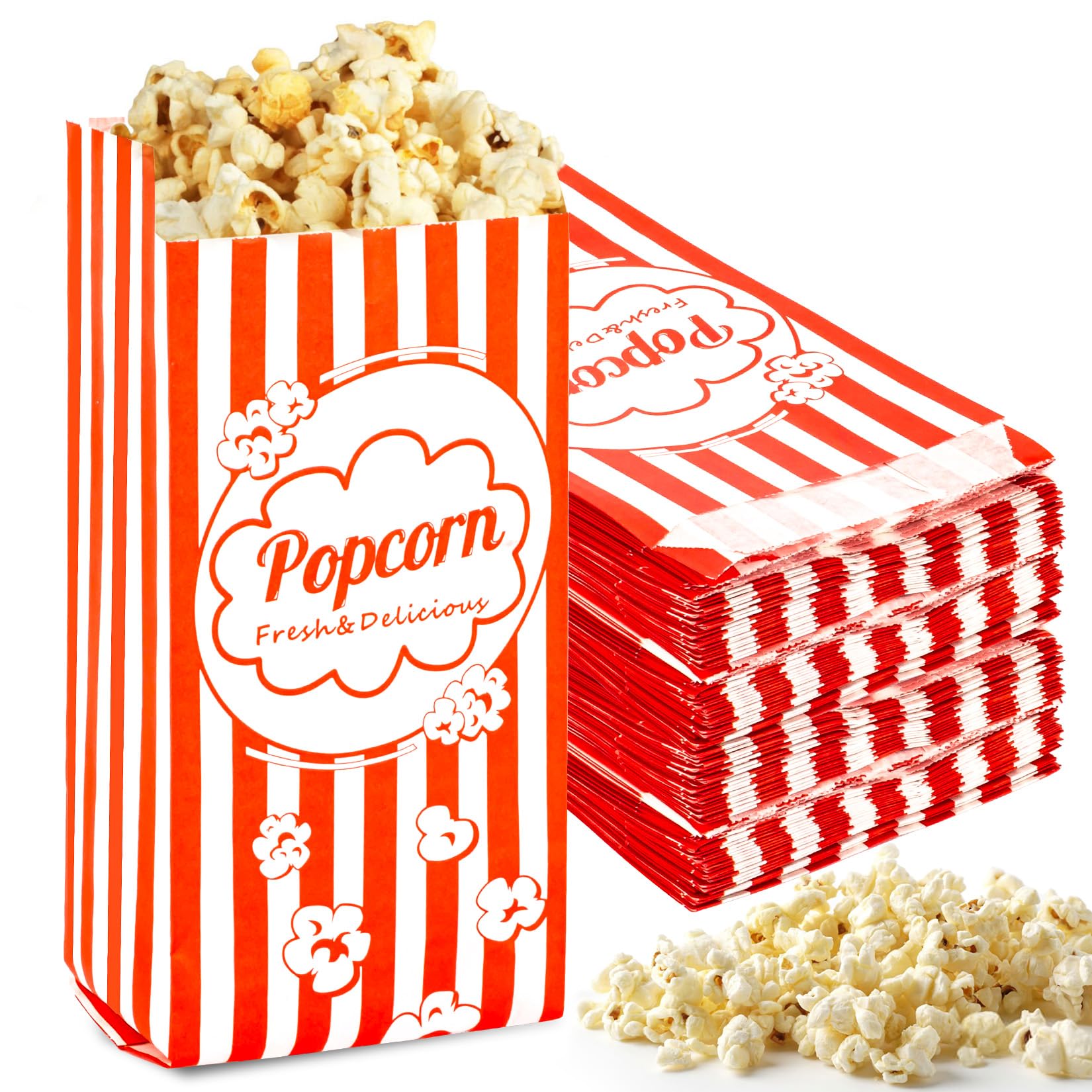 Sachet Pop Corn En Papier Lot De 1 000 Petits Sacs à Popcorn En Papier Pour Fête, 28,3 G, Petits Récipients Individuels Vintage Pour Pop-corn, Accessoires De Machine à Popcorn, Fournitures Pour