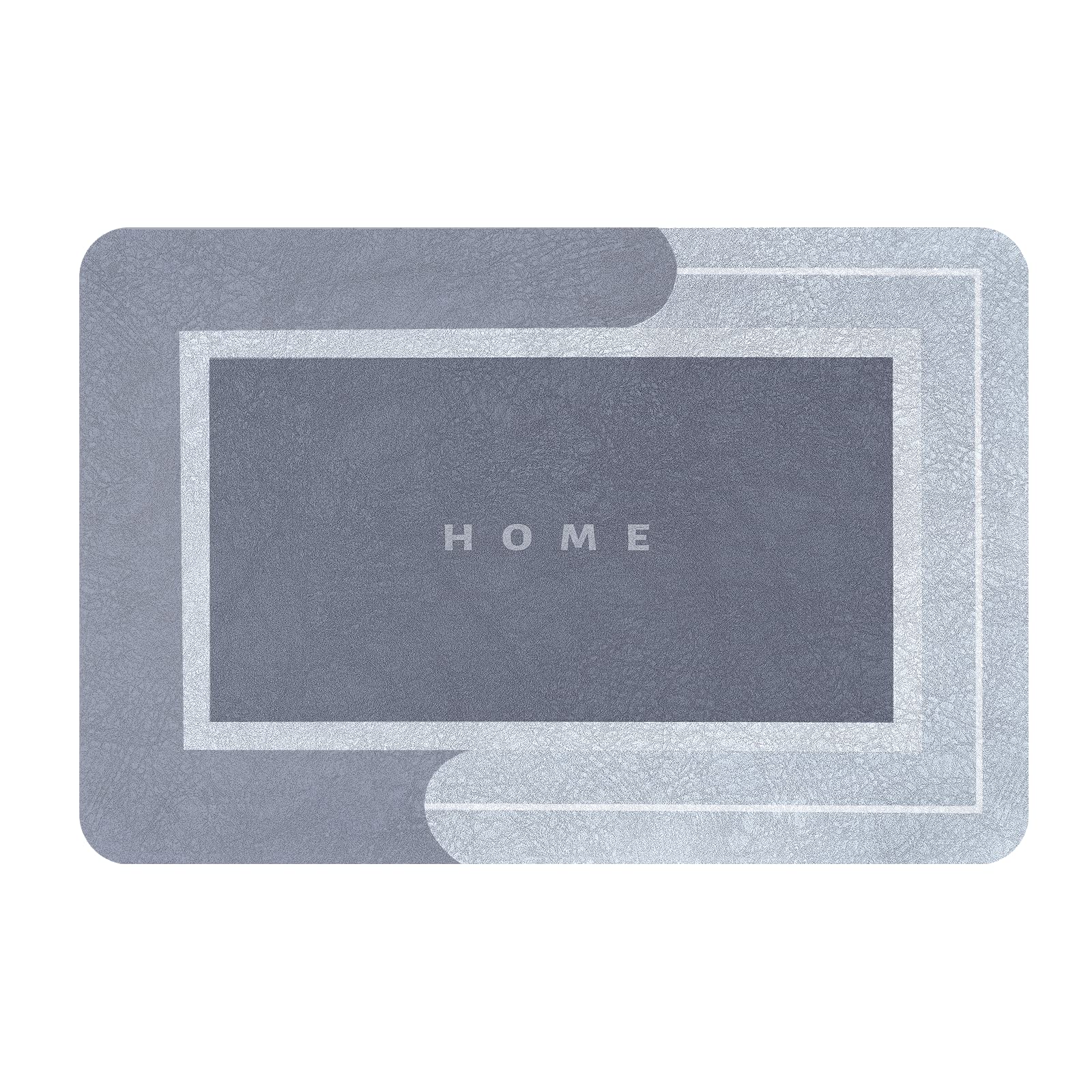 Bath Mat Non Slip 60*40 cm, Small Bath Mat Anti-Mould, 4 Layer Design, Easy to Clean Bathroom Mats, Comfortable Shower Rug, Sticks to the Floor like Glue, Super Absorbent and Easy to Dry (blue1)