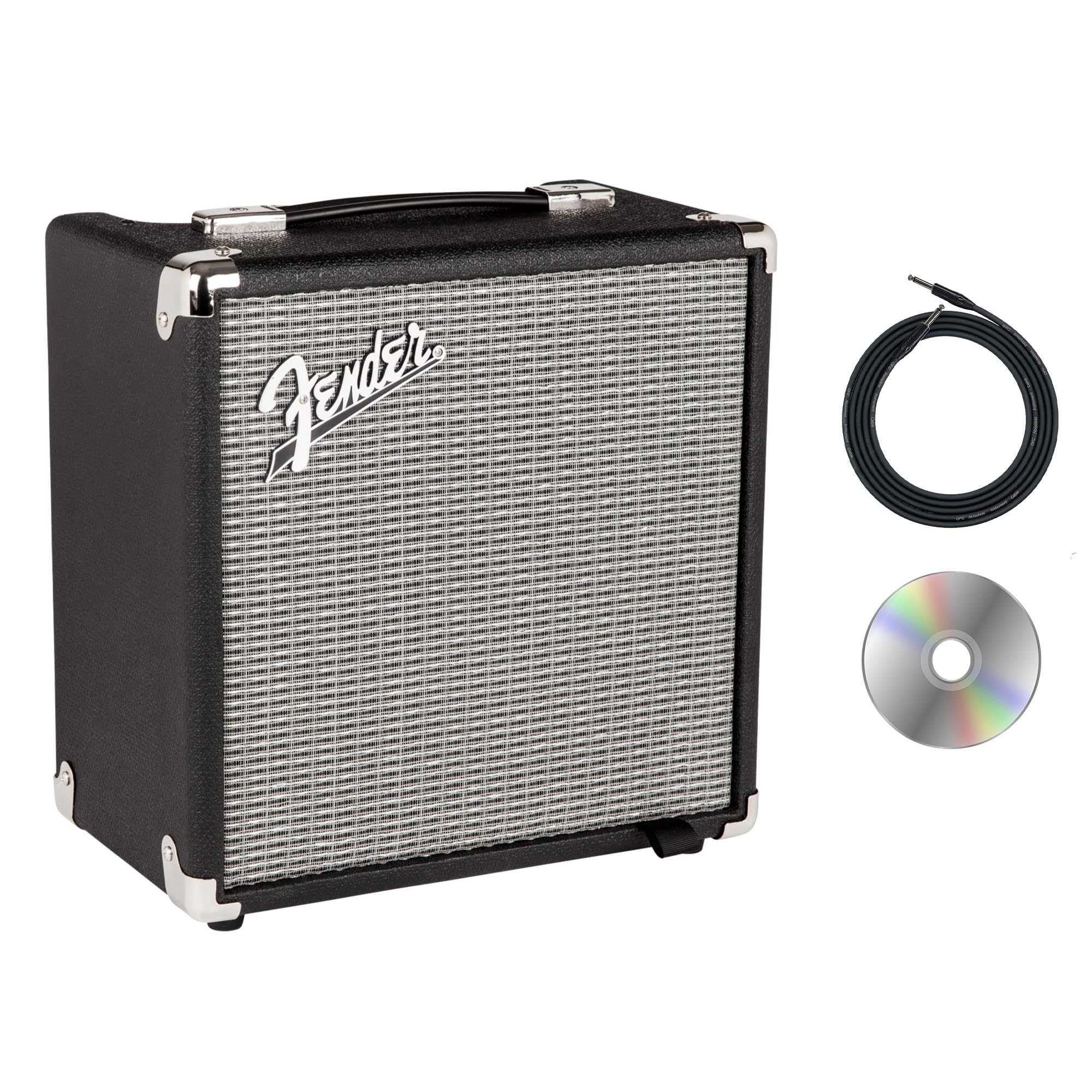 Rumble 15 Bass Guitar Combo Amplifier Bundle with Instrument Cable and Austin Bazaar Instructional DVD