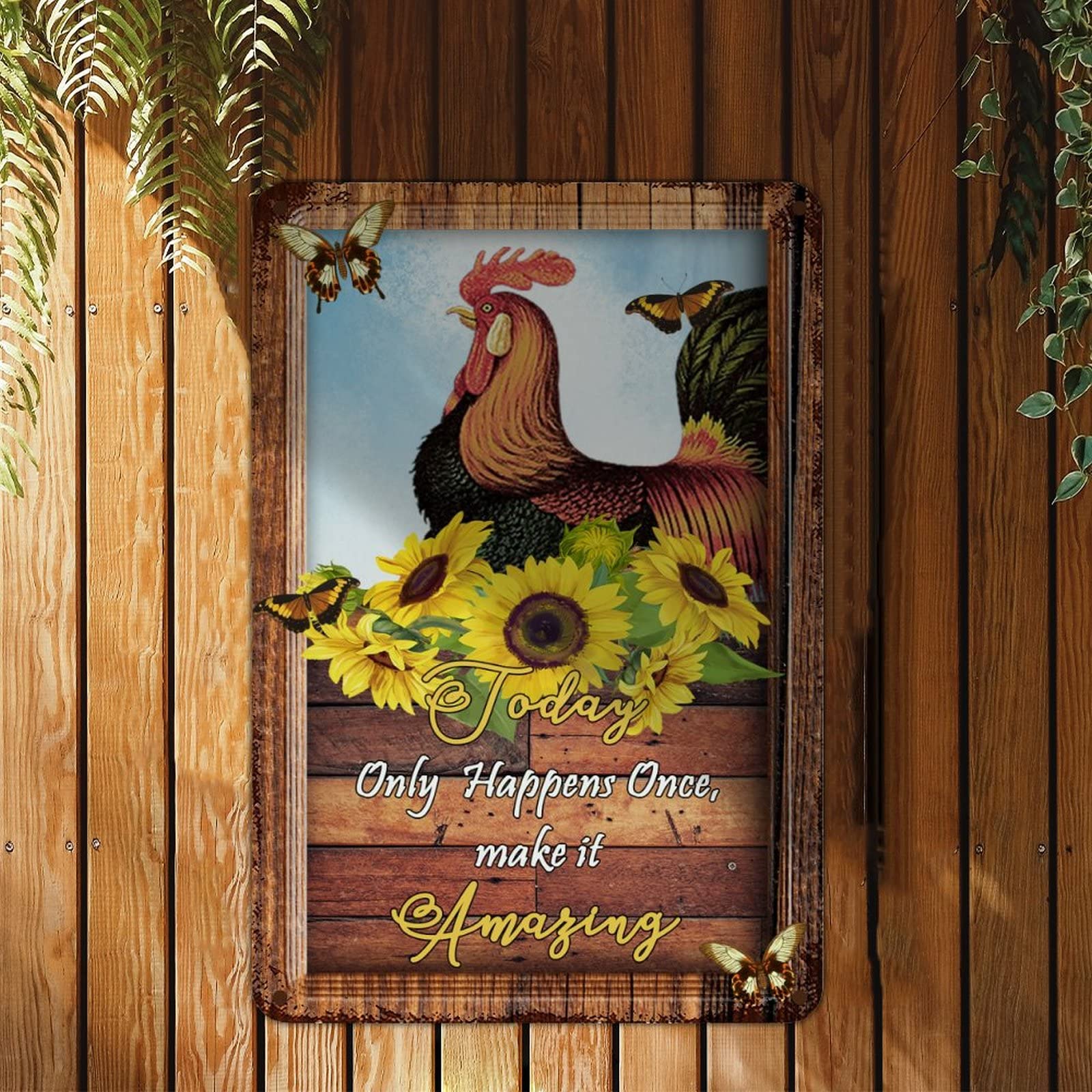 Schilderij kippen op de boerderij van Liesbeth Serlie op canvas, behang en meer