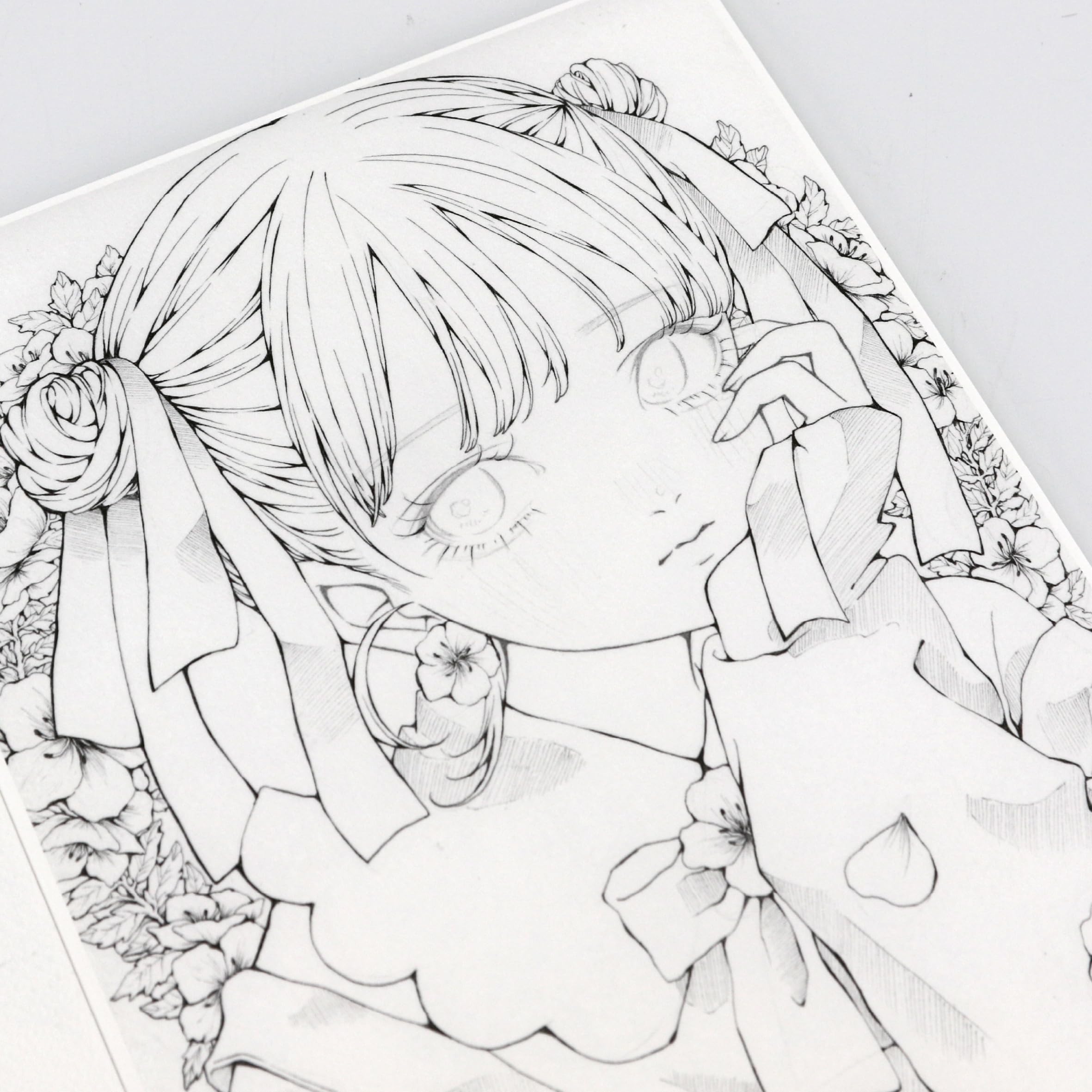 Amazon.co.jp: とあるお茶 塗り絵ブック vol.3 線画10枚綴じ A4サイズ