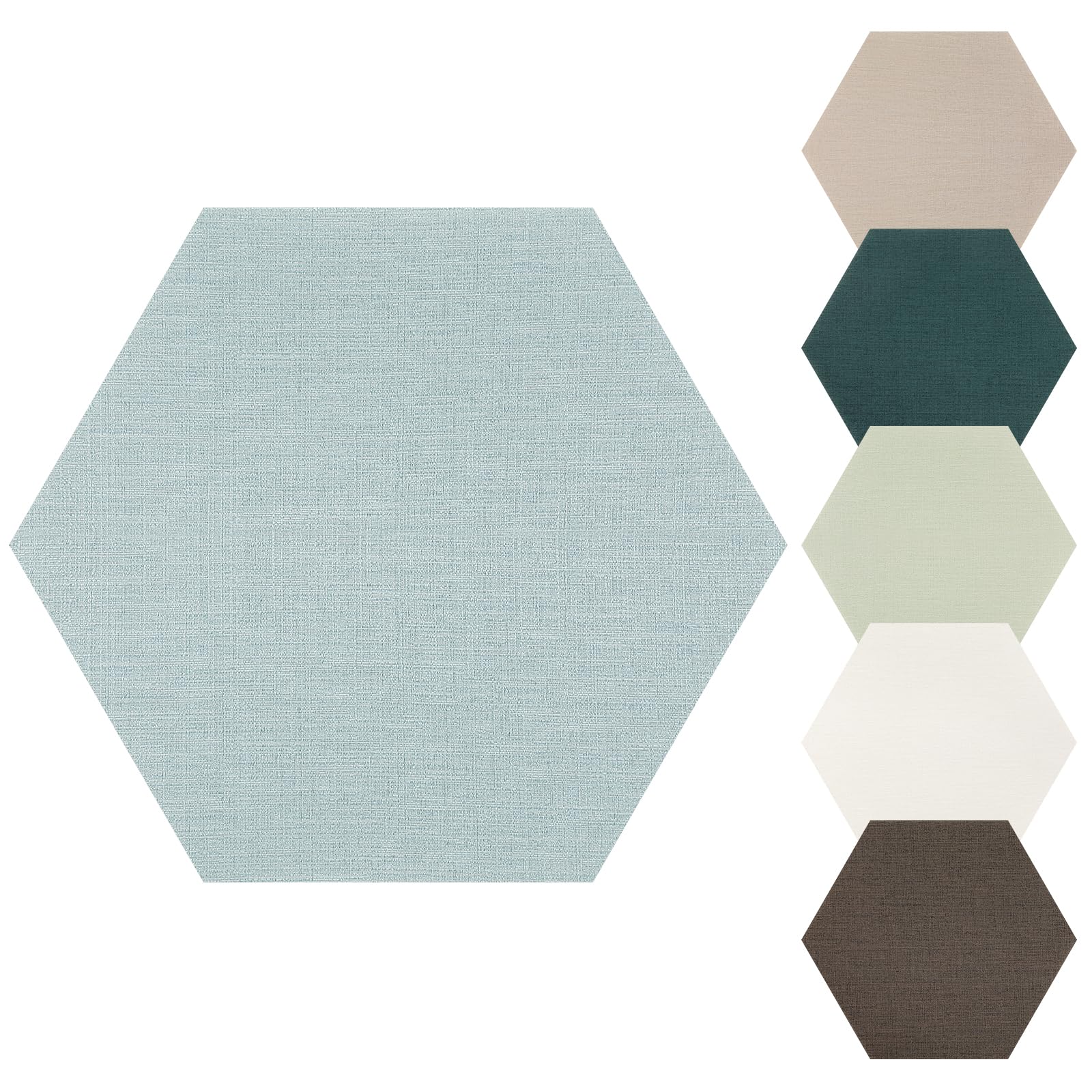 Paneles de pared hexagonales 3D autoadhesivos de espuma azul para decoración interior