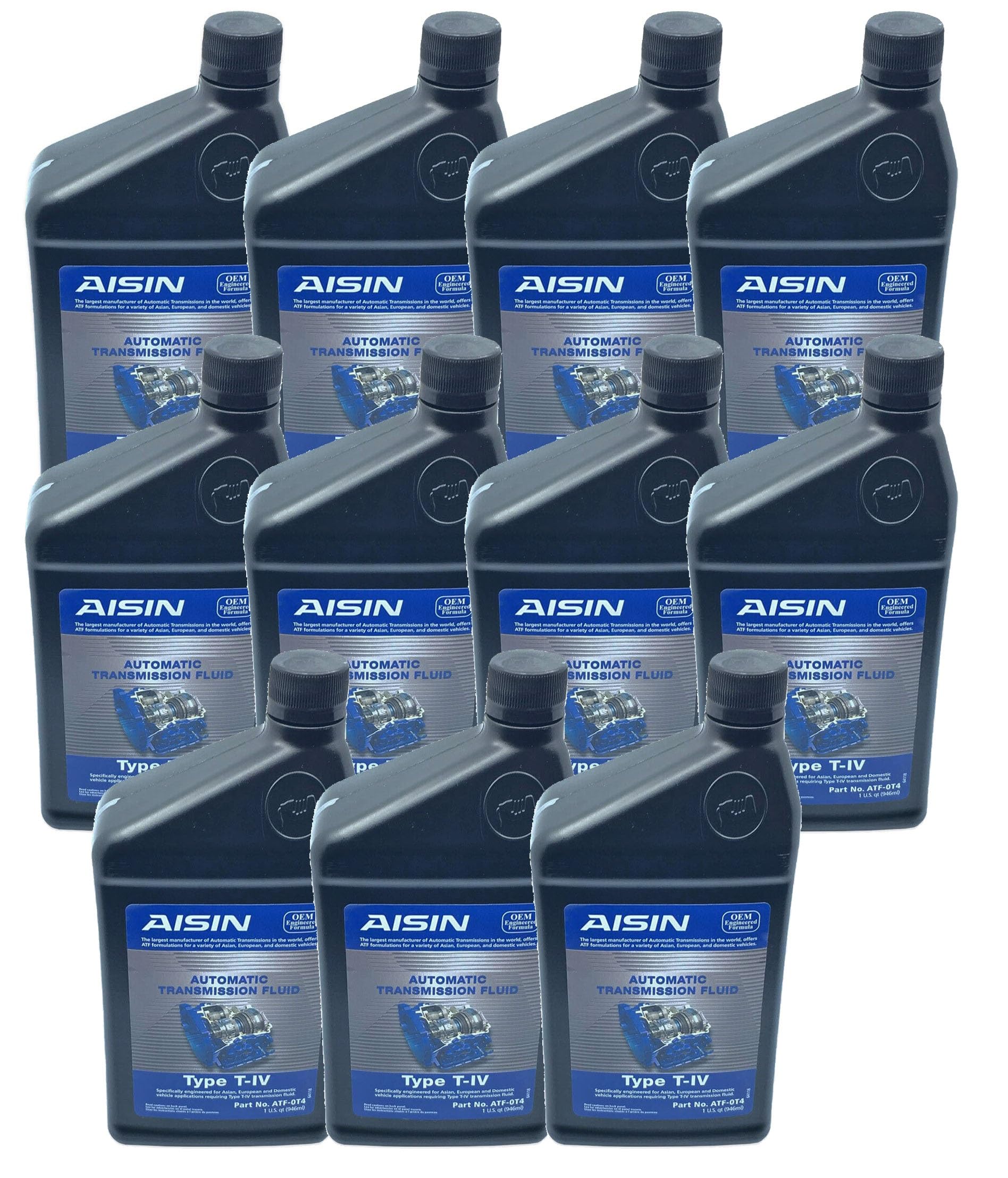 Aisin Automatic Transmission Fluid 11 Quarts for Audi Volvo Chevy (11 x 1 Qt)