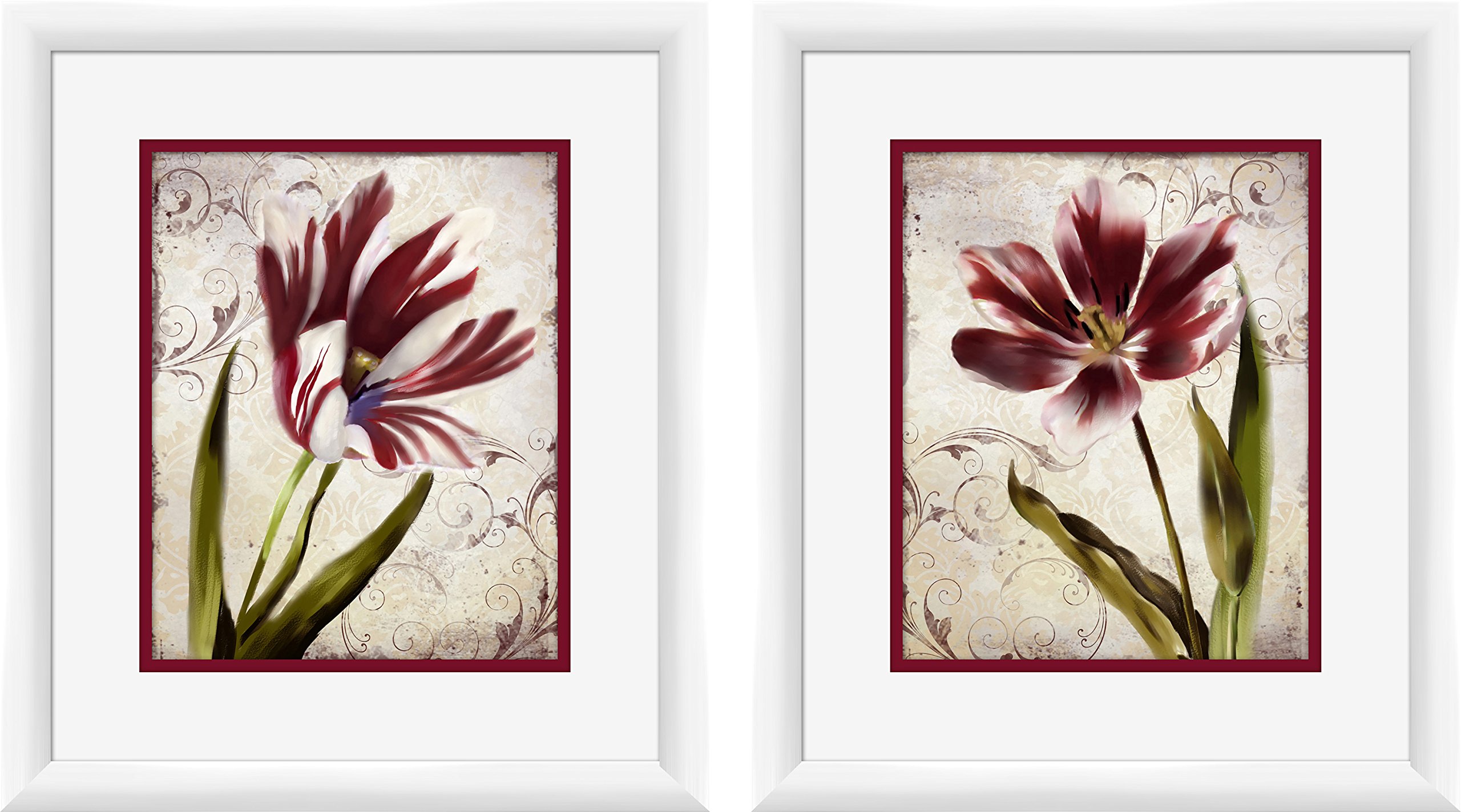 Amazon.com - PTM Images 1-20837A 1-Unit Magenta Flowers Frame, 14