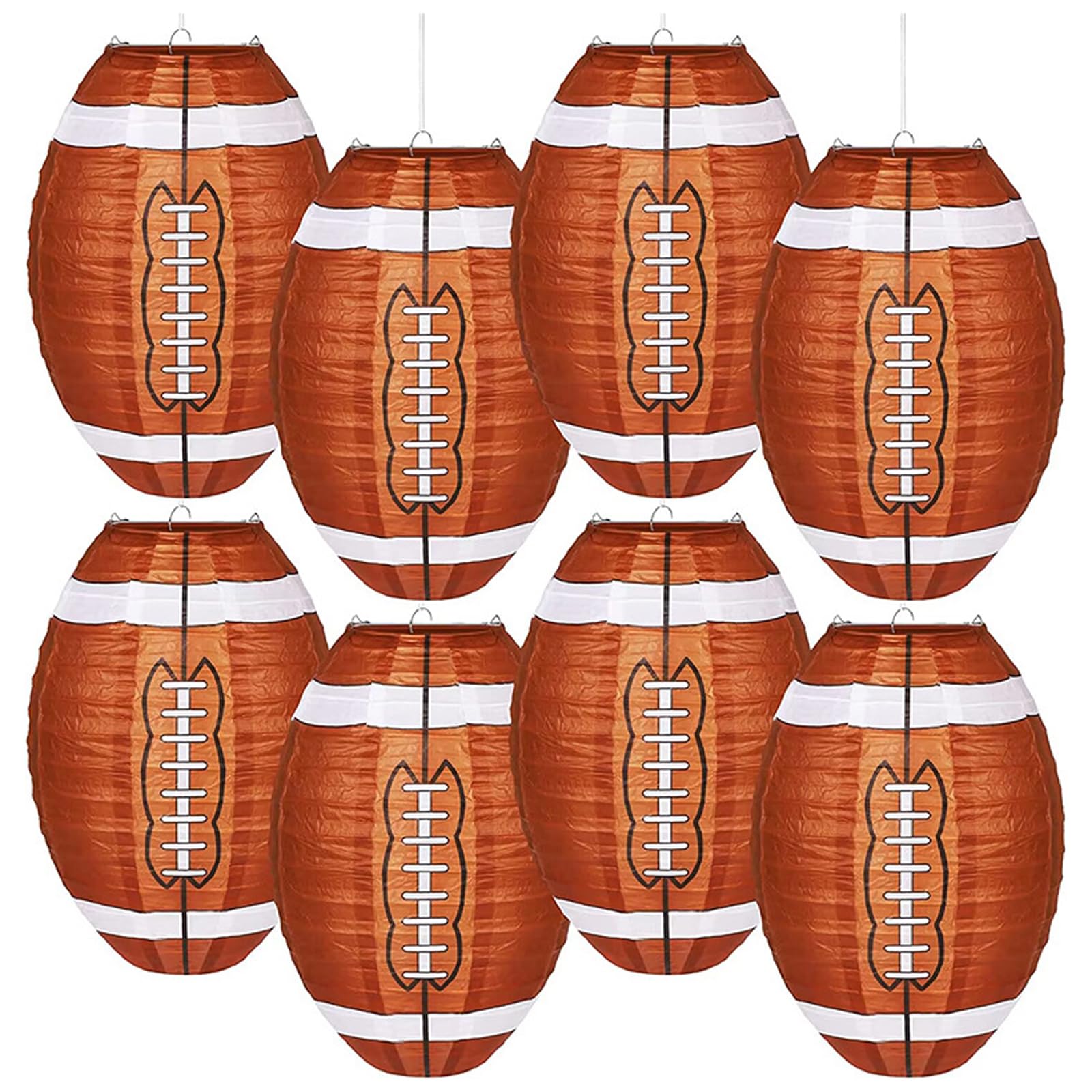 10 decorazioni da soffitto a forma di pallone da calcio, ideali per feste in giardino e attività scolastiche, feste di compleanno, decorazioni per calcio