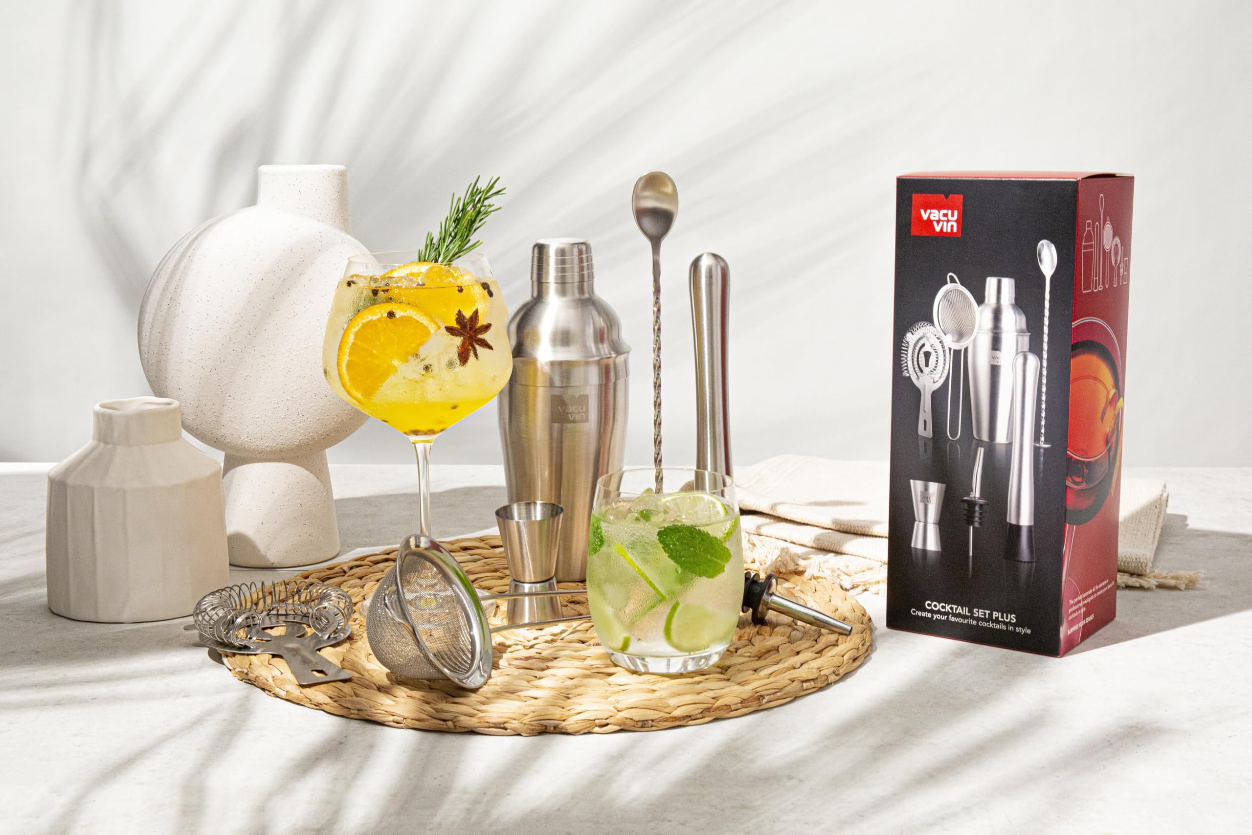 Amazon.com: Cocktail Set 7pc Stainless Steel: Home & Kitchen