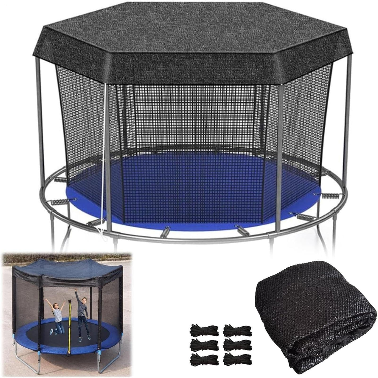 Trampoline Tent Cover Sunblock Tear Resistant Universal Shade Cloth