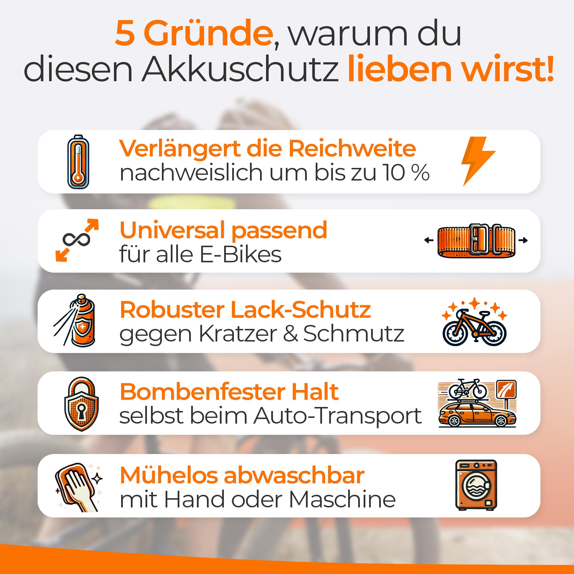 Pokrowiec ochronny na akumulator e-bike z otworem na uchwyt na butelkę I Ochrona ebike z zamkiem błyskawicznym + torba I dla większego zasięgu I uniwersalne dopasowanie I Pokrywa rowerowa dla