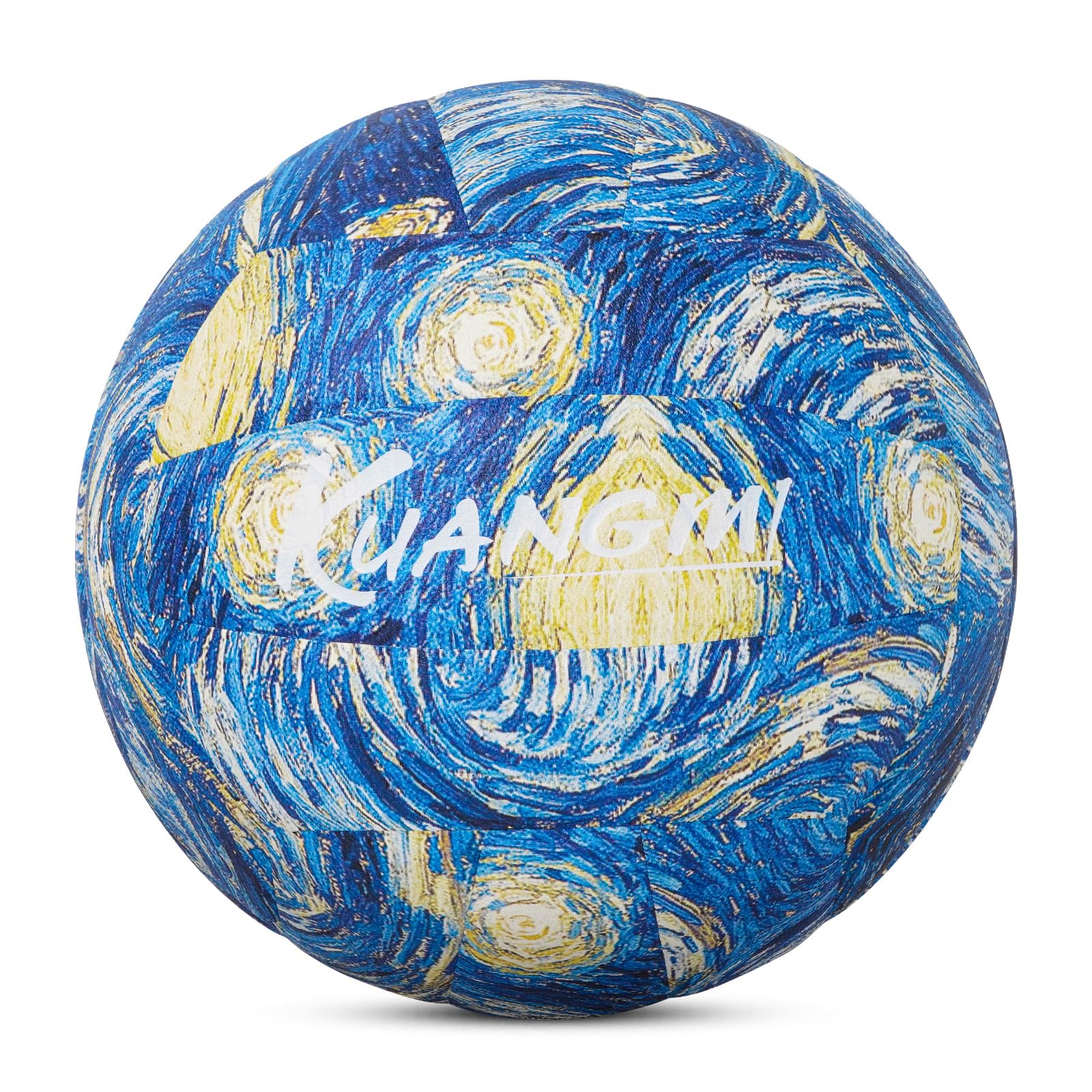 Kuangmi Balón de voleibol suave, tamaño oficial 5, pelota recreativa para interiores y exteriores, entrenamiento deportivo, pelota de juego de playa para principiantes, adolescentes y adultos