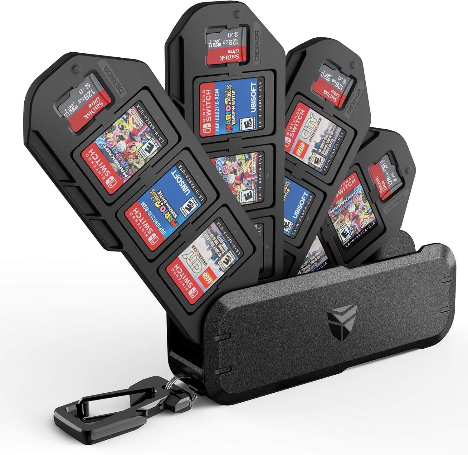 Dexnor 16 Grid Switch Game Card Case Holder for Nintendo Switch Game