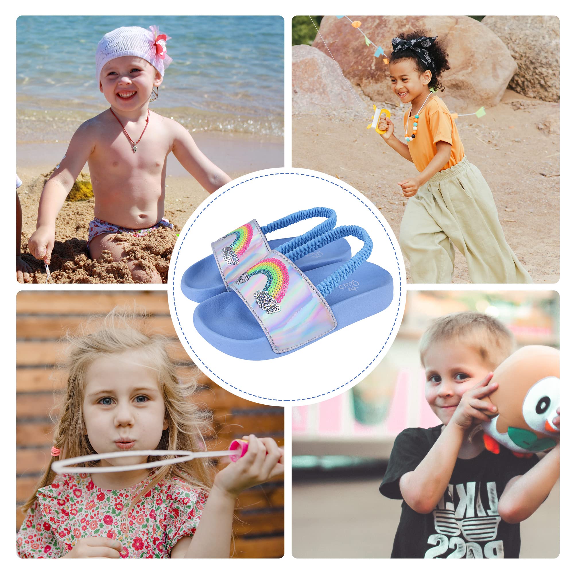 Youecci Sandalias Niño Niña Chanclas Verano Playa Piscina Zapatillas para niños Hogar Ligero Antideslizante Baño Sandalias