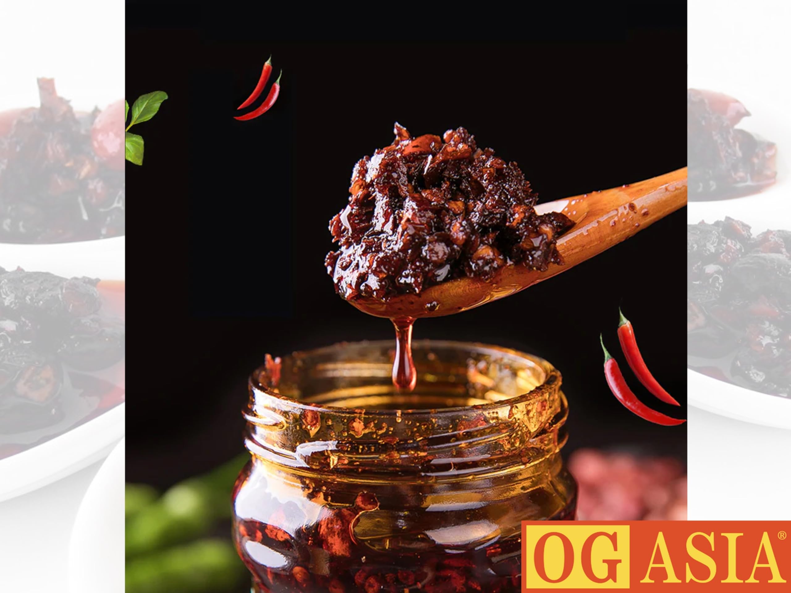 Lao Gan Ma Chile crujiente en aceite Clásico picante 210 g
