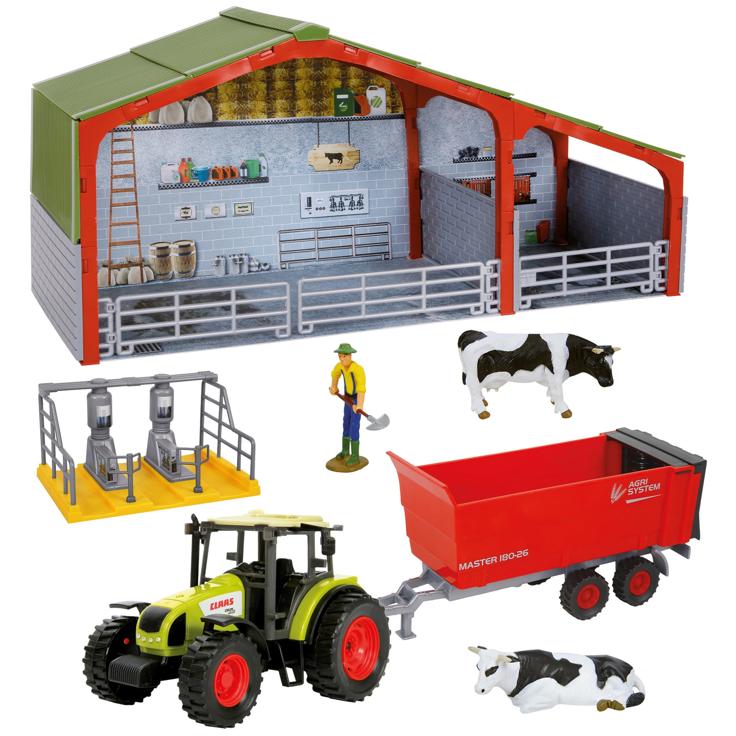 PLAYSET FATTORIA CON TRATTORE E ACCESSORI 68721