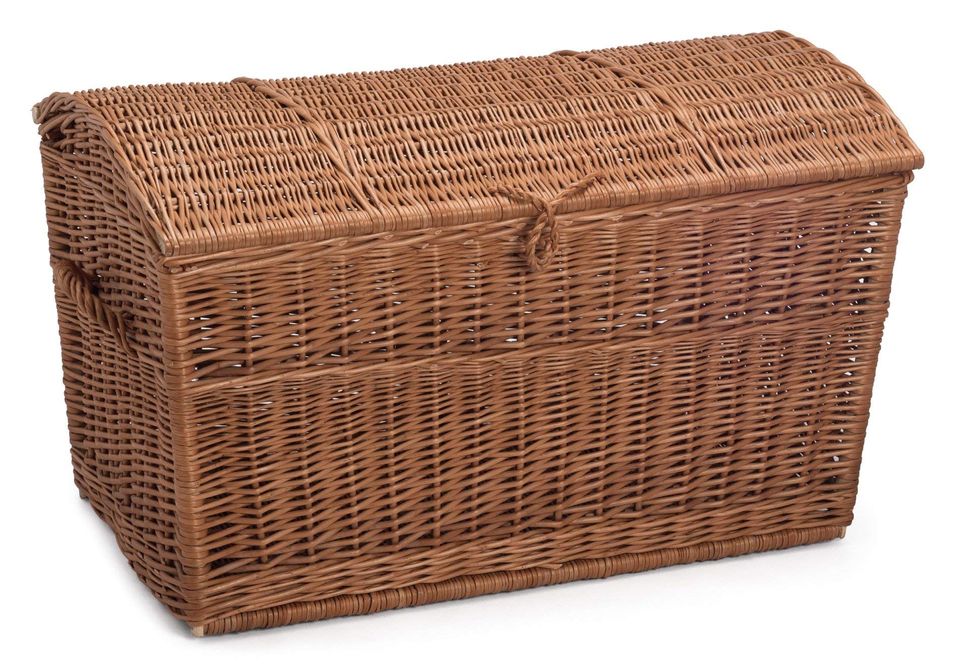 Prestige Wicker Natural Willow Storage Chest, Large, 80 X 48 X 48 Cm