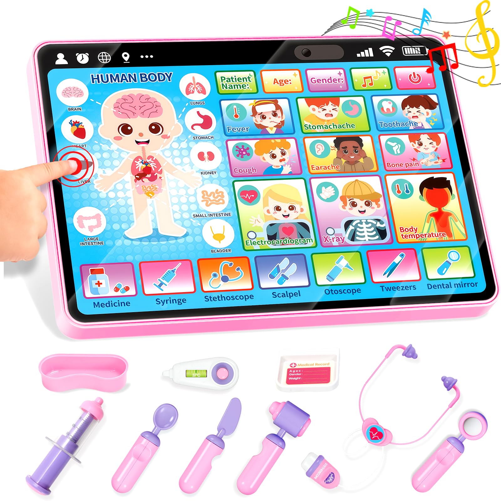 Amazon.com: Toidgy Learning Toys Tablet with Music & Sound, Speech
