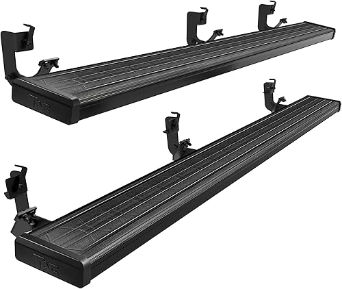 TAC Spear - Estribos compatibles con Dodge Ram 1500 Quad Cab 2009-2018 (incluye Ram 1500 Classic 2019-2023) Riel lateral de 6 pulgadas con barra