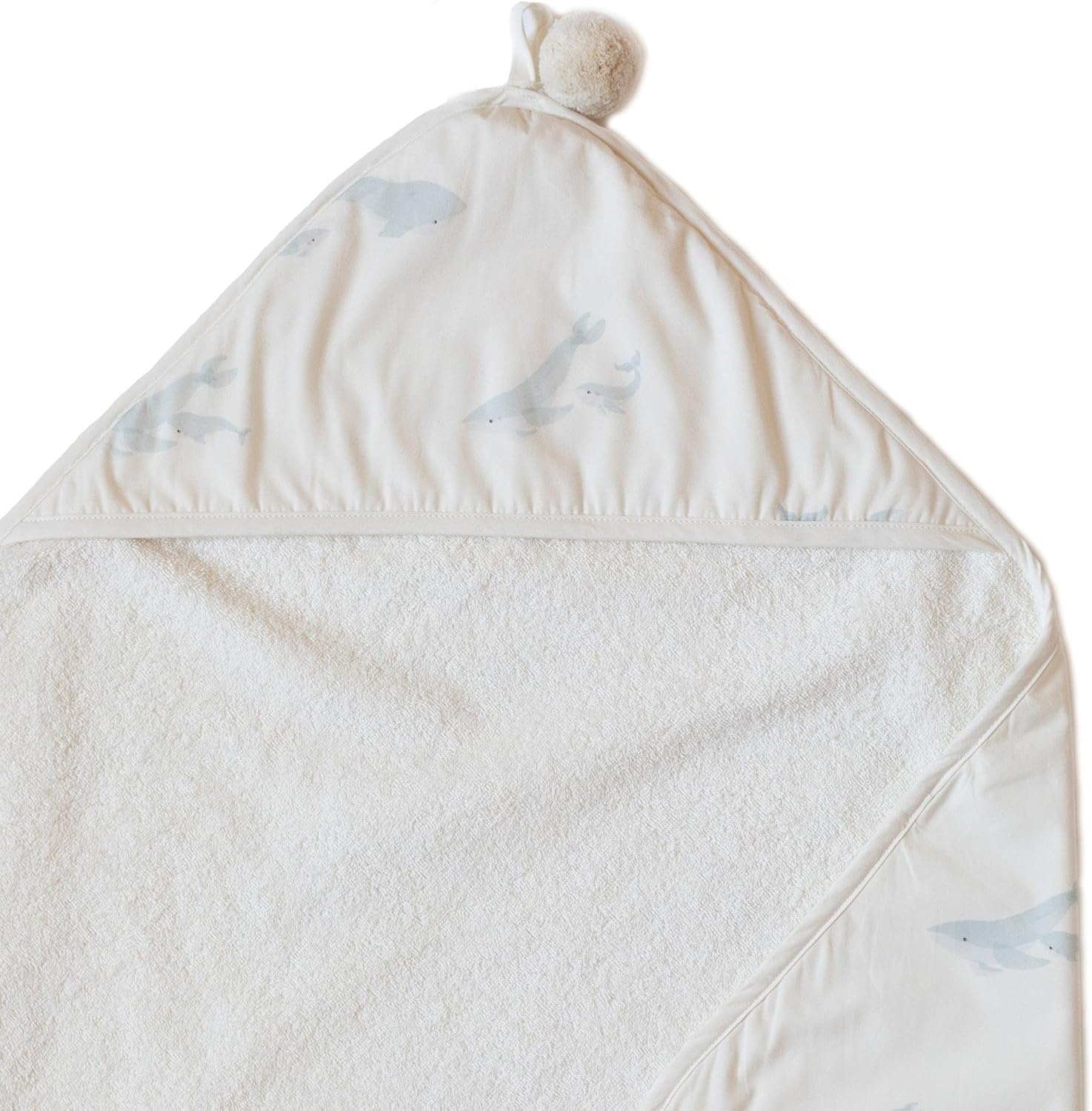 PEHR Hooded Towel, Follow Me Elephant | Absorbent French Terry & Soft Brushed 100% Cotton | 30” x 30”