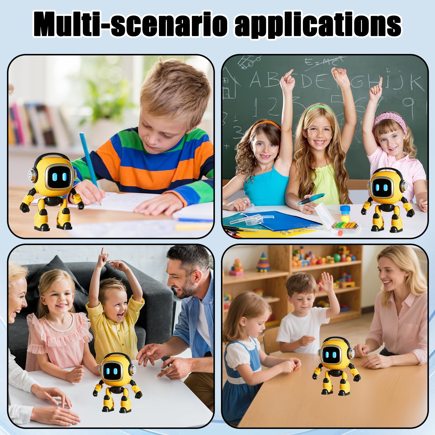 Robot de Escritorio con Inteligencia Artificial, Robot de escritorio interactivo inteligente, Robot Inteligente Impulsado Por Ai, Juguete robot inteligente AI, Emo Ro-bot, Regalo Para Niños