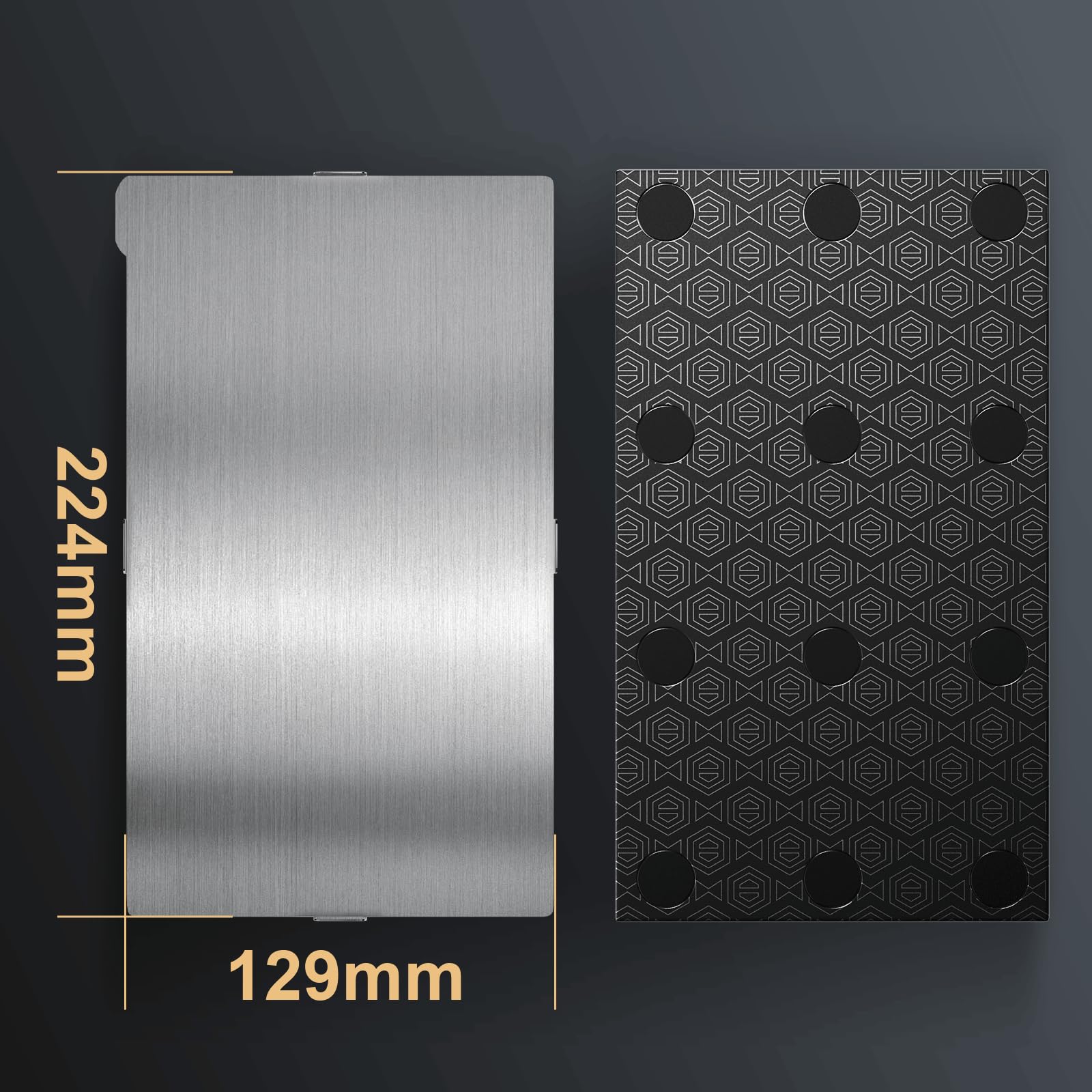 Ulepszona magnetyczna platforma druku, 2 sztuki blachy sprężynowej i 1 platforma drukująca do drukarek 3D ELEGOO Saturn 4/Saturn 4 Ultra 224 x 129 mm