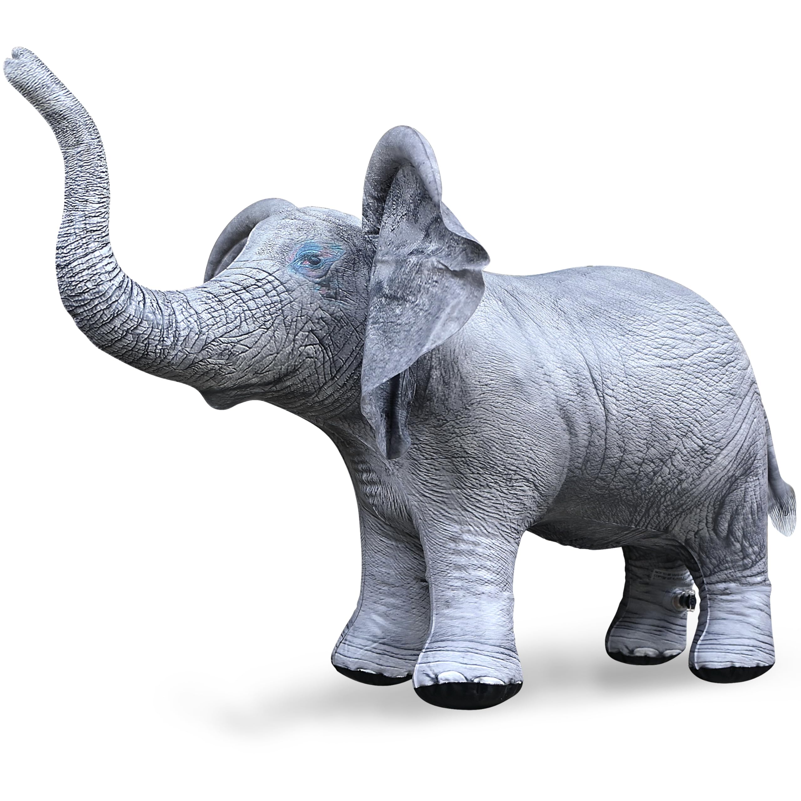 Jet Creations Elephant Inflatable Animal 36” Long, Toy for Ages 3 Year and up. African Wildlife Safari Theme Party, Birthday, Photo Prop, Christmas, Educational. Durable & Easy to Inflate. 1 pc