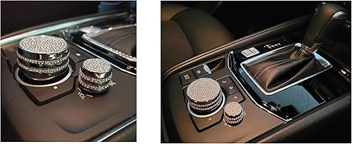 Miniatura 5 de Bling Media Control - Pomo de volumen brillante para Mazda 3 (2017-2018) Mazda 6 (2016-2021) Mazda CX-3 (2019-2021) Mazda CX-5 (2016-2021) Mazda