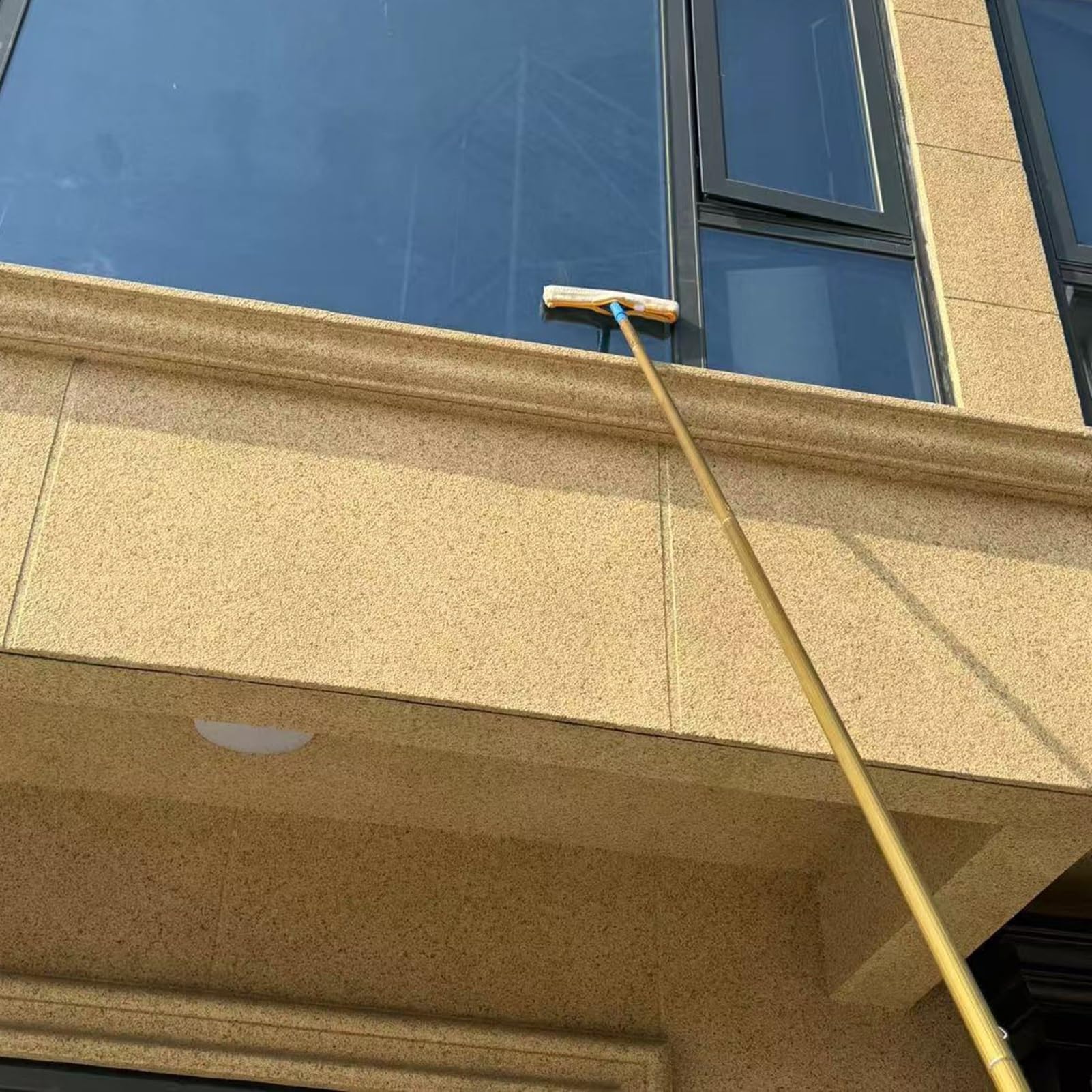 Kit professionale per la pulizia dei vetri, estensibile fino a 500 m, con spatola, ideale per pareti esterne e finestre, soluzione professionale per il lavaggio delle finestre