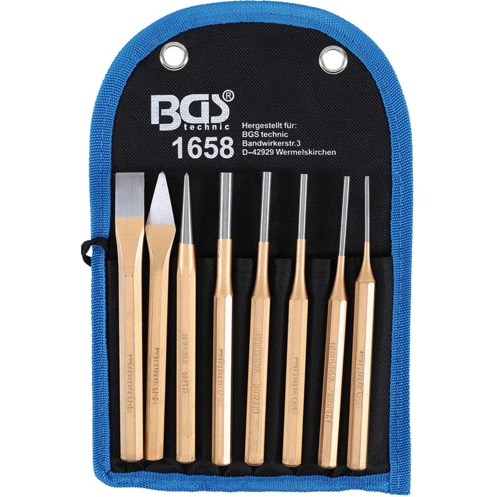 BGS Splintentreiber-Set 20-tlg. Meißel Körner Durchtreiber Durchschläger