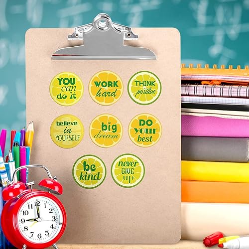 Miniatura 6 de 1000 calcomanías motivacionales de limón con frases positivas inspiradoras de limón, citas inspiradoras, calcomanías de acuarela, decoración de