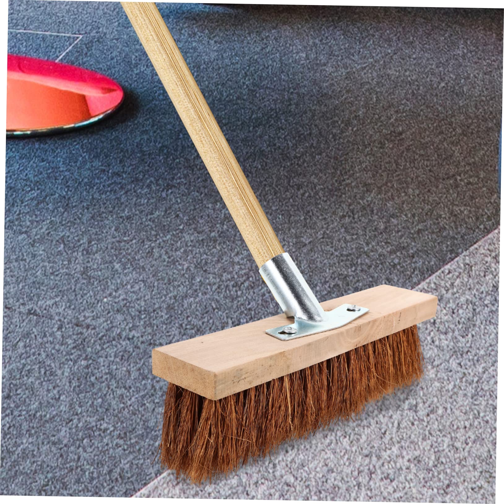 Bois et Fer Tête de Brosse de Nettoyage de Sol à Poils Souples