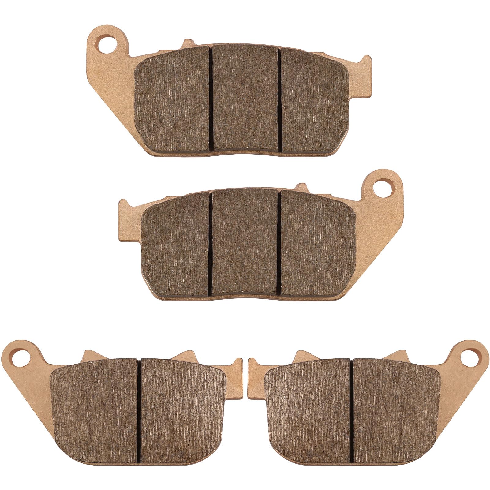 Photo 1 of LOCOPOW Brake Pads Front & Rear Compatible with Harley Davidson Sportster 883 1200 XL883 XL883C XL883L XL883N XL1200C XL1200L XL1200N XL1200V XL1200X, Sintered Metal