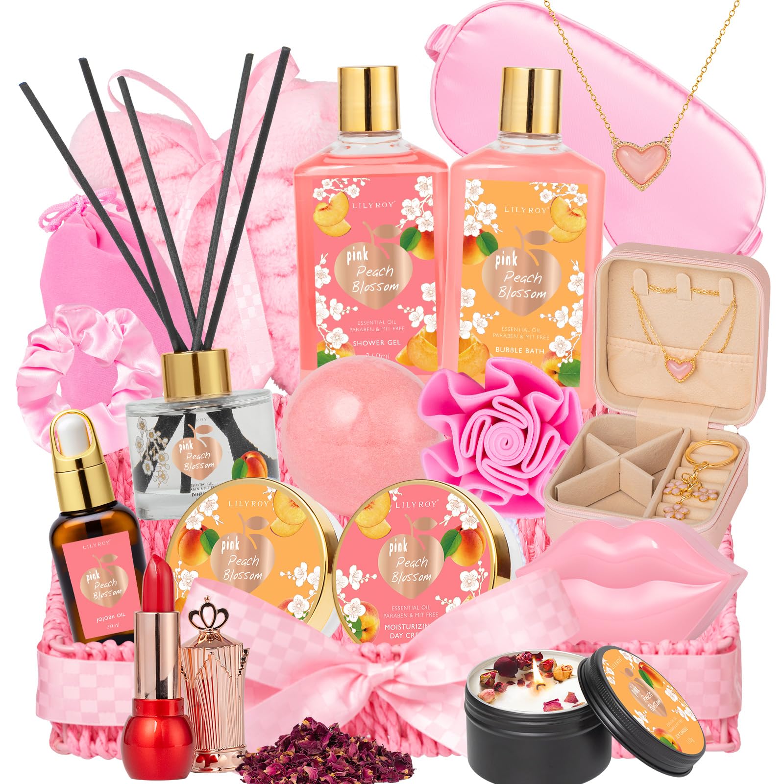 Christmas Gifts for Women Gift - 23-Piece Luxury Spa Gift Baskets for Women, Bath and Body Gift Basket for Her, Spa Kit | Perfect for Holiday, Valentine's Day, Birthday, Mothers Day Gifts for Mom