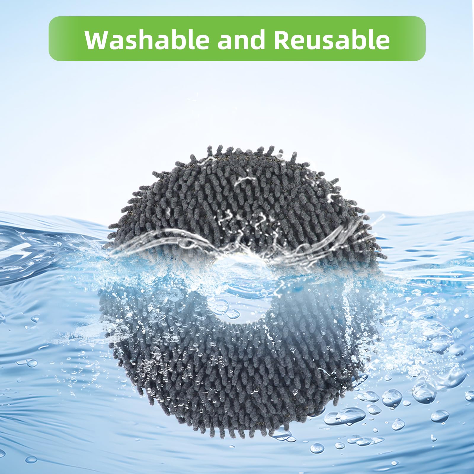 Juego de 8 Paños para iRobot Roomba Plus 405 y 505 Combo Robot Aspirador, Reutilizable y Lavable, Paño de Repuesto - 5