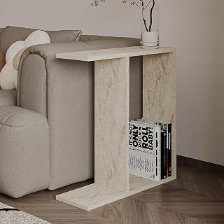 Lotus Modern Yan Sehpa – Kitaplıklı ve Dekoratif T