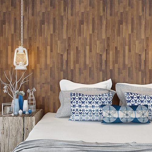 Miniatura 7 de VEELIKE Bloque de carnicero de gran tamaño, papel de contacto para encimeras de cocina, 32 x 354 pulgadas, papel tapiz de madera gruesa extraíble,