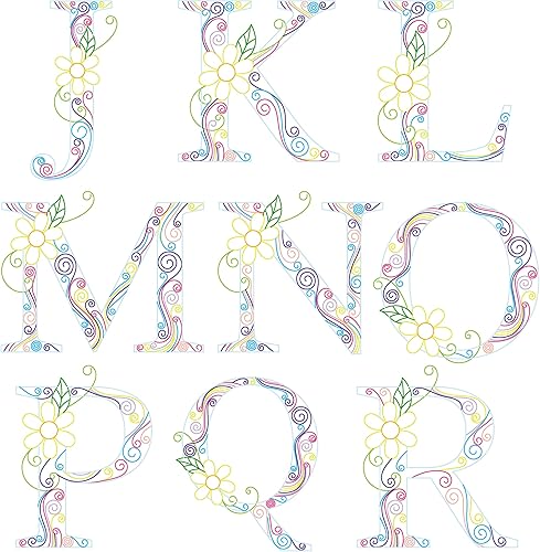 Miniatura 3 de Uniquilling Kit de relleno de papel para adultos principiantes, 8 letras de 10 pulgadas, exquisitos kits de pintura de filigrana de papel para