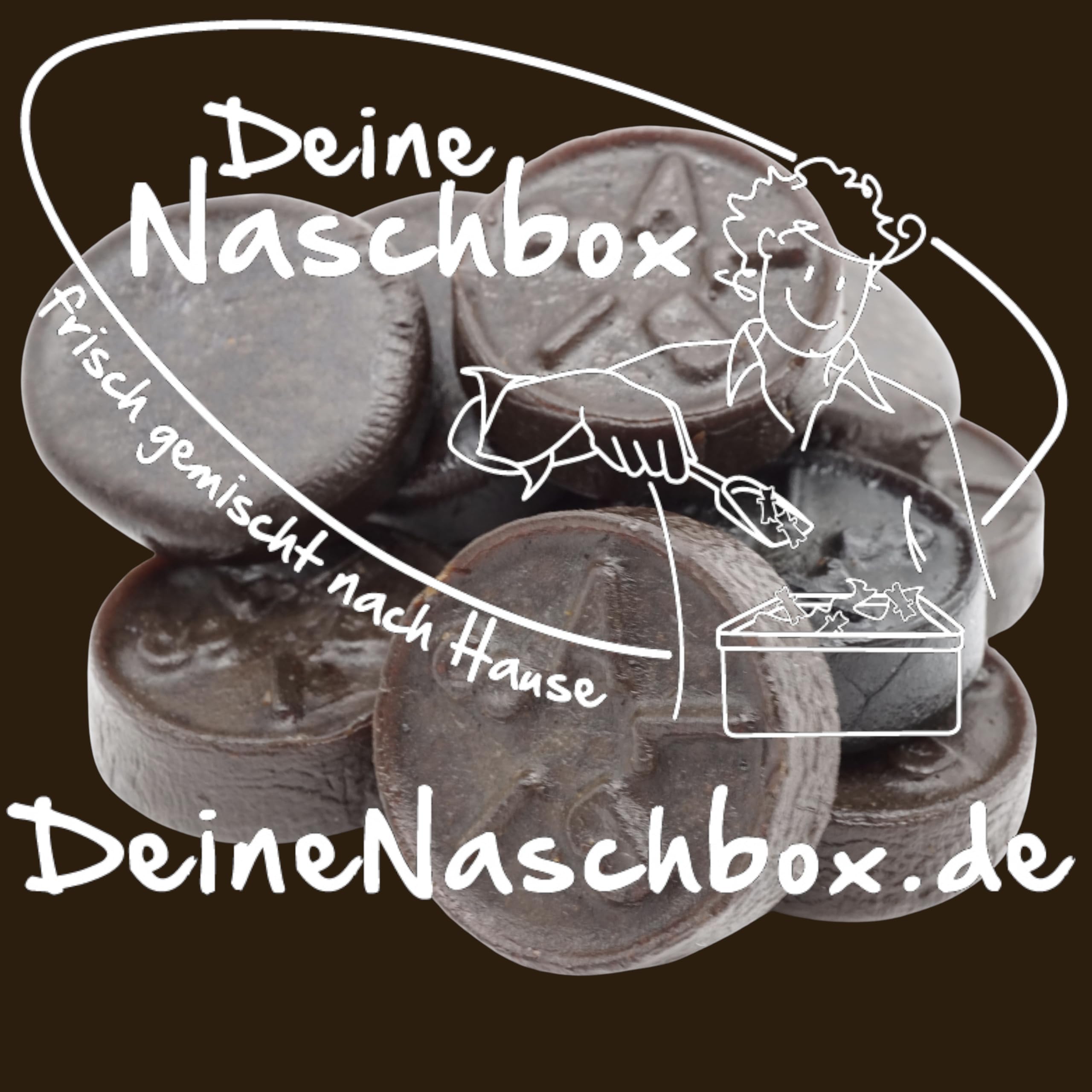 Deine Naschbox | Extra salzige Bisal Lakritz Drops | 3kg Mega Pot | XXL Großpackung für Party, Candybar & als Geschenk | Feste Taler | Extra intensiv