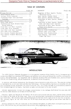 bishko automotive literature Shop Service Repair Manual CD for The 1959 1960 Cadillac 60 62 75 Fleetwood
