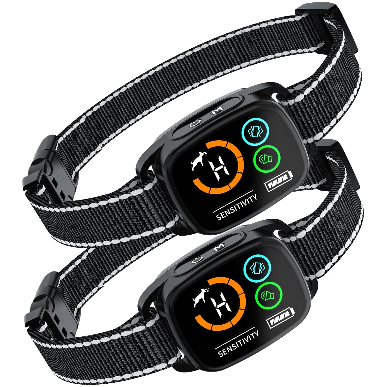 PatteSage Anti-Bark Collar 2-Pack