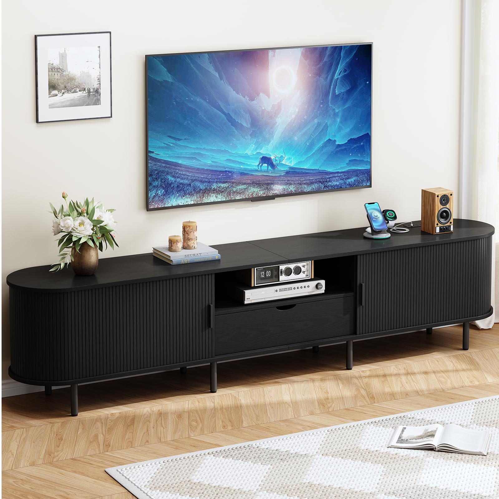 ONBRILL 94.5 inch TV Stand
