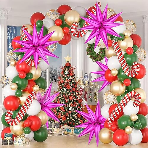 Miniatura 2 de Globos de estrella color rojo rosa, 72 globos de papel de aluminio, globos con forma de cono de estrella en explosión, globos de Mylar para