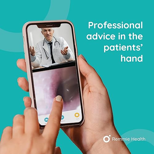 Miniatura 2 de Remmie Dolphin - Otoscopio inalámbrico para oído, otoscopio inalámbrico registrado por la FDA con iPhone, Android y cámara para otorrinolaringología