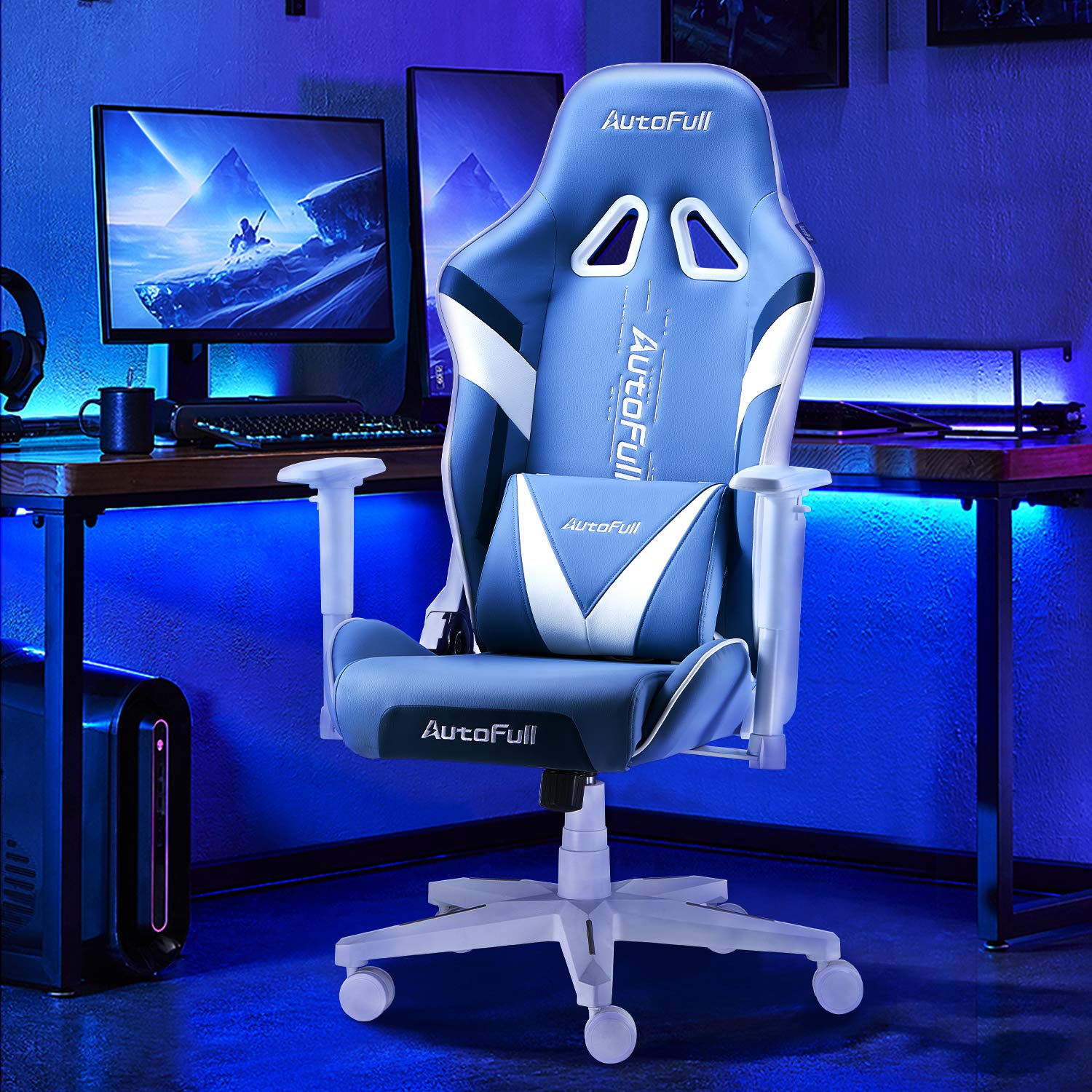 AutoFull Gaming Chair Racing Office Ergonomic HighBack Computer Chair