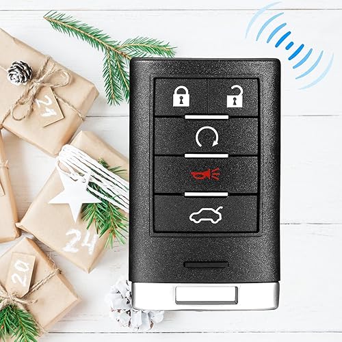 Miniatura 3 de Llavero de coche con control remoto de entrada sin llave para Cadillac CTS 2008-2015 Cadillac STS 2008 2009 2010 2011 FCC ID M3N5WY7777A 315MHz